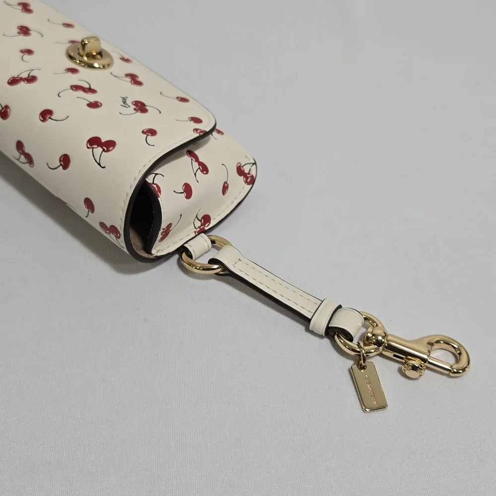Coach Sunglass Case With Cherry Print